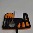 ENVEL Halloween Pumpkin Carving Kit, 7 Pcs Professional Stainless-Steel Pumpkin Tools Set Heavy-Duty Steel Cutting Easily for Art Crafts,Adults Kids