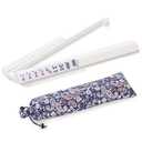 Mahjong Racks with Pushers, Mah Jongg Clear Acrylic American All-in-One Tile Rack & Pusher Accessories Gifts (Milk White)