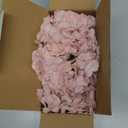 Dusty Rose Pink Artificial Hydrangea Flowers Heads 10 Fake Hydrangea Silk Flowers for Wedding Centerpieces Bouquets DIY Floral Decor Home Decoration with Stems(VASE NOT Included) (Large)