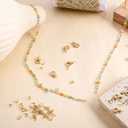 2 x 4 Meters Colorful Oil Drip Cable Chain for Jewelry Making, KC Gold Plated Brass Chain for Women, Mixed Color Dripping Oil Cable Links, Necklace, DIY Jewelry(30 Open Jump Rings+10 Lobster Clasps