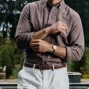 CHAOREN Mens Belt Leather - 1 3/8" Dress Belts for Men - Considerate Gift for Work Business Casual Jeans (40 (Fits Waist 38"-39"), Cognac)