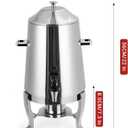 13L Large Commercial Coffee Urn Stainless Steel Hot Drinks Dispenser, 3.5 gal Hot Beverage Dispenser with Fuel Tray for Coffee Tea Juice Water