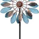 MUMTOP Decorative Metal Wind Spinner for Garden, Outdoor Patio, Lawn, Yard, Weather Resistant Kinetic Art