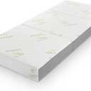 Inofia 6 Inch Tri Folding Mattress, Trifold Memory Foam Single Mattress with Ultra Soft Breathable Removable Cover, Foldable & Portable Single Size Bed (75" x 25" x 6")