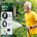 Garden Hose 50 FT, Non-Expanding, Lightweight Water Hose with 3/4", Easy Storage, Portable and Flexible Kink-Free PVC Inner Core, 500 PSI Burst Strength Outdoor Hose for Garden, Yard and Lawn