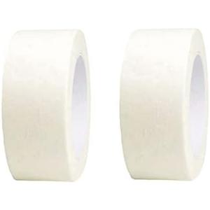 Baijixin 2 Inch Wide Masking Tape, General Purpose Beige White Painters Tape for Home, Office, School Stationery, DIY Art, Crafts, Labeling (2 Inch X 55 Yard，2 Rolls)