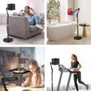 Tablet Floor Stand, Overhead Bed Phone Stand with 8.8 lb Super Stable Base & Angle/Height Adjustable, Compatible with 4.5''-13'' iPhone, iPad Pro 12.9, Galaxy Tab, Kindle, Phones