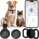 GPS Tracker for Dogs, Smart Collar with Real-Time Location - Pet Location Tracker with Holder, No Monthly Fee/No SIM Card, Works with iOS Find My, Ultra-Slim, IP68 Waterproof, Reliable Performance