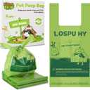 Poop Bags for Dogs, 200 Count Dog Poop Bags with Handles, Extra Thick Strong Leak Proof Doggie Waste Bag for Waste Refuse Cleanup, Outdoor Puppy Walking and Cats Litter (Green)