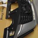 TYG Front Grille Fit for 2018-2020 Nissan Rogue SL/SV Model with Chrome Frame, OE Style Replacement Non-Active Exterior Grille, Replaces 62310-9TG0B NI1200291