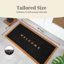 THEODORE MAGNUS Door Mat Coir Doormat for Outdoor Entrance, Durable Welcome Mat with Non-Slip Backing, Perfect for Front Door and Entryway - Outdoor/Indoor - Welcome Canvas - 24" x 48"