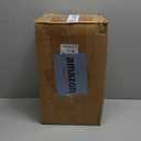 2 Gallon Drink Dispenser with StandGlass Beverage Dispenser With Wood Stand, 18/8 Stainless Steel Spigot and Labels Large Water Drink Dispensers for Parties, Lemonade,Juice, Tea