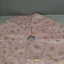 Lanpn Christmas Tree Skirt 24 inch, Velvet Xmas Tree Skirt with Snowflake Winter Christmas Tree Mat for Small Mini Pencil Slim Artificial Trees Winter Home Party Indoor Xmas Decor (Pink, 60cm)