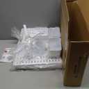 Pegboard Wall Organizer Set  4 Peg Boards with Hooks & Shelves  Office, Kitchen, Gaming Room Desk Pegboard Storage  Peg Board Wall Display Rack (White)