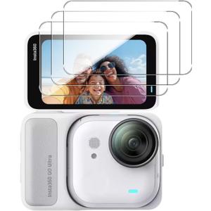 2 x FiTSTILL 6PCS Screen Protector for Insta 360 GO Ultra,Scratch Resistant Lens LCD Tempered Glass Film 9H Hardness Guard Touch Sensitive Easy Installation insta 360 Go Ultra Accessories Kit