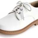 PATPAT Boys Girls Dress Shoes,Oxford Loafers Formal School Shoes for Toddler Little Big Kids