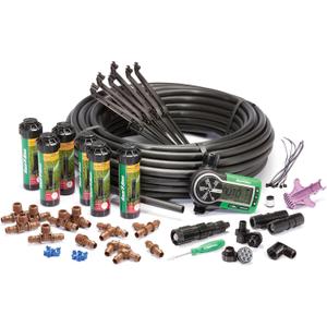 Rain Bird 32ETI DIY Self Install In-Ground Automatic Sprinkler System Kit, Automatic Sprinkler System Kit w/ Timer