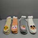 Berlune 4 Pairs Christmas Fuzzy Slipper Socks for Women Girl Grippers Plush Fleece Lining Non Slip Animal Winter Lover Gift (Pig, Chicken, Dog, Cow)