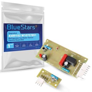 BlueStars Upgraded 4389102 W10757851 Refrigerator Ice Maker Sensor Control Board Kit  Compatible with Whirlpool & Kenmore Refrigerators  Replaces 2198586 W10193666 W10193840 W10290817 AP5956767