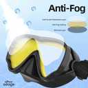 Seago Kids Swim Goggles Snorkel Diving Mask for Youth(5-15), Anti-Fog 180 Clear View