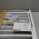 Baby Gate No Drilling, 29"-40" Auto Close Dog Gate Indoor for Doorways & Stairs, Pressure Mounted Adjustable Pet Gate, Easy Walk Through Child Gate for Children & Pets Stroller Friendly, White