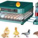 Automatic Egg Incubator 12-38 Egg Digital Poultry Hatcher Machine ith Automatic Egg Turning, Temperature & Humidity Control, Efficient LED Lighting for Chicken Geese Ducks Pigeons Quails (38 Eggs)