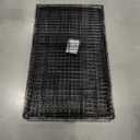 FDW Dog Crate for Large Dogs 48 Inch Folding Metal WirePet Cage Double Door W/Divider Panel Indoor Outdoor Kennel Leak-Proof Plastic Tray,Black