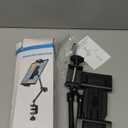 Dosvsi Kitchen Cabinet Tablet Holder, [Up to 15.6"] 360° Metal Arm Tablet Mount for Under Cabinet, Shelf/Desk/Counter Clamp Stand for iPad Pro 13 Air Mini, Galaxy Tab, Fire, iPhone, 6.115.6" Device