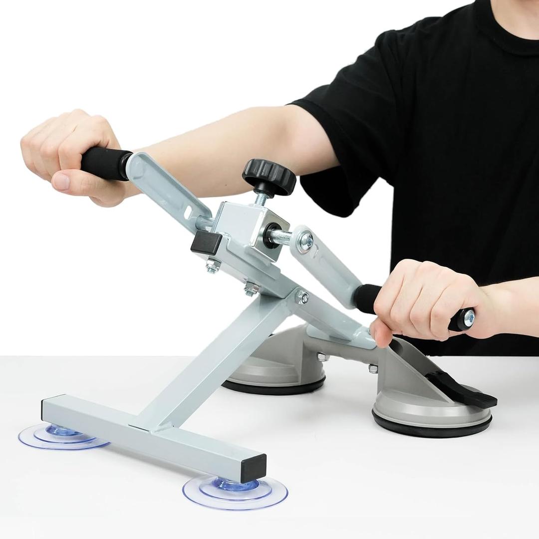 Arm Bike for Physical Therapy Table Top, Hand Cycle Exerciser Pedal for Seniors Upper Body, Portable Home/Office Stroke Rehab Equipment for Shoulder Wrist, Adjustable Resistance(with Extra Handle) (4 Functions)