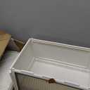 Foldable Storage Box - Foldable Stackable Cabinet Box with 4 Wheels and Side Doors | Large Capacity Household Organizer for Snacks, Bathroom, Kitchen Supplies, Student Home, Solution forset of 2 count