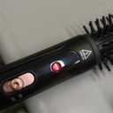 Farery 1 Inch Curling Iron Brush, Heated Round Brush for Compact Bouncy Curls, Hot Brush with Anti-Scald Hard Bristles, Lightweight, Dual Voltage Travel Hair Tool 360 Swivel Cord, 410F Fast Heat