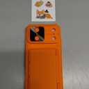 for iPhone 17 Pro Max Phone Case Wallet, Card Holder (4-5 Cards), Slide Camera Cover, Military Grade Protection, Rugged Hard Women Girly Men Protective Case for iPhone17 Pro Max 6.9", Orange