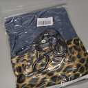 Womens High Waisted Jeans Cheetah Print Pants Wide Leg Jeans Leopard Pants Straight Leg Women Baggy Jeans Y2k (S)