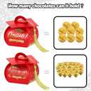Spakon 30 Pcs Graduation Cap Gift Box Graduation Party Favors Candy Boxes Treat Box with Tassel Table Centerpieces Class of 2026 Grad Decorations(Red, Gold)