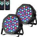 Stage Lights, Dj Party Lights, 36 Led Par Light with Remote & DMX Controlled - 2-Pack-DJ - Party