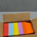 30 Pcs Mini Storage Baskets Bins, Plastic Organizer Basket, Colorful Shelf and Desk Make-up Storage Crate Organizing Containers, Ideal for Home Classroom Office Organization. 6.1"L x 4.5"W x 2.4"H