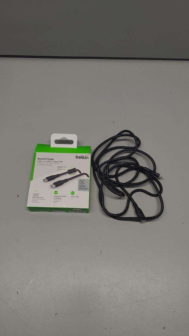 Belkin BoostCharge USB C to USB C Cable - Fast-Charging Power Cable with Braided Nylon Cord, Anodized Aluminum Head - 240W Power Delivery - Universal Compatibility - 3.3 or 6.6ft Length