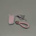 YO&YOYE for Kia Key Fob Cover with Keychain, Pink Soft TPU Key Case Fit for Kia Sedona Rio Optima Soul Sportage Sorento Carens Flip Key