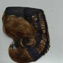 Mens Light Brown Short Layered Natural Fluffy Wig Synthetic Heat Resistant Halloween Cosplay Hair Wig