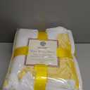 Genteele Sherpa Throw Blanket Super Soft Reversible Ultra Luxurious Plush Blanket, 50 x 60 inches, Yellow/White