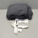 DUODUO Electric Heated Throw 50x60'' Throw Size with 4 Heating Levels 3 Hours Auto-Off in Cozy Plush Fabric Reversible Coral Fleece for Home Bedding Couch - Dark Grey (Throw(50"x60"), 1-dark Grey)