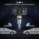 XTOOL TPMS Sensors TS100, 315/433 MHz 2-in-1 Tire Pressure Monitoring Sensors for TP150, Metal Screw-in Valves, (1 Pair)