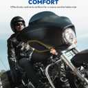 Fairing Air Deflectors Side Wings Windshield Side Cover Shield Compatible for Harley Davidson Street Glide Electra Glide Tri Glide 1996-2013, Black