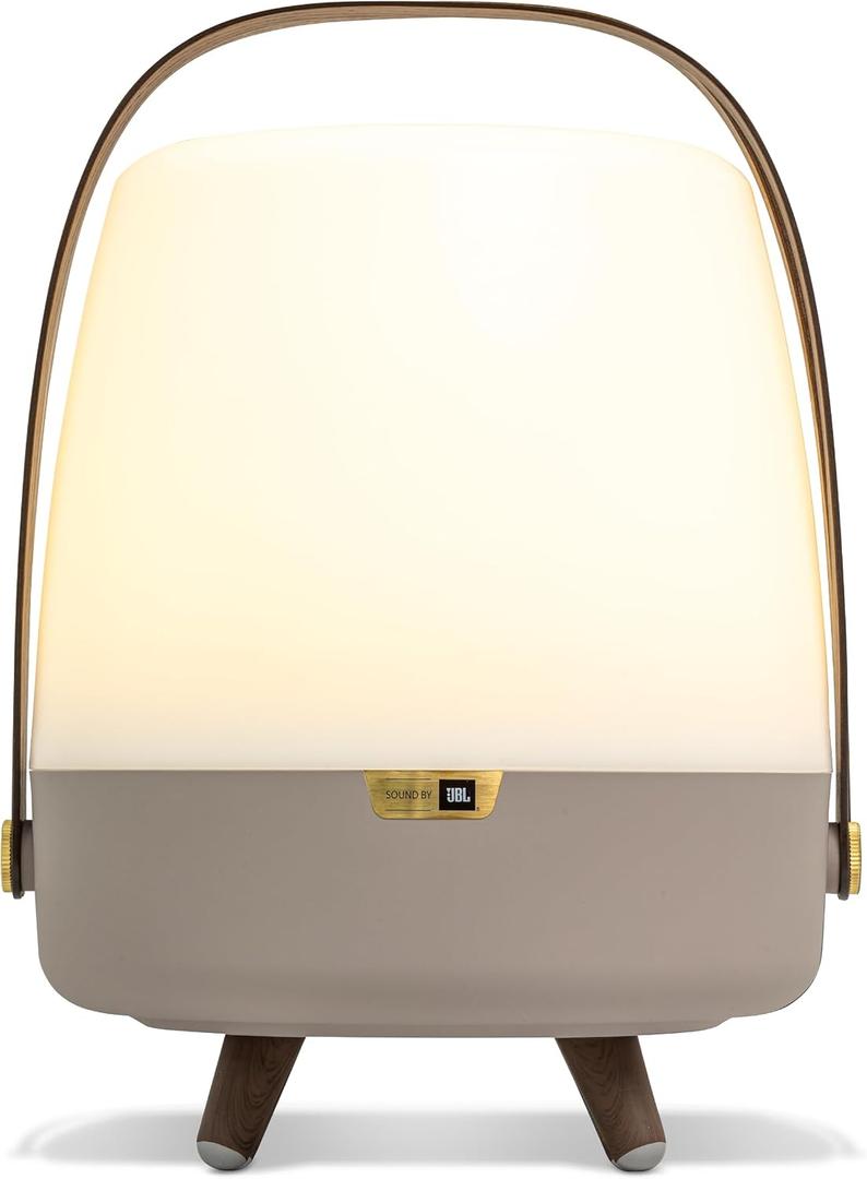 Kooduu Bluetooth Speaker Lamp with Cordless, Rechargeable Speaker & Lamp for Indoor/Outdoor Use, Earth