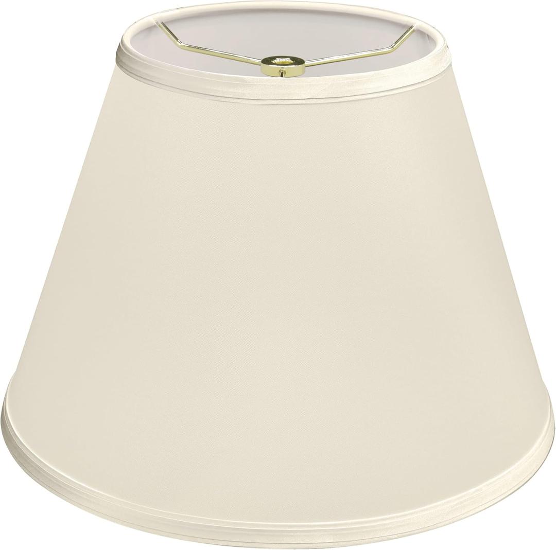 Aspen Creative 32690, Transitional Empire Shape Spider Construction Lamp Shade, Champagne, 7" Top x 13" Bottom x 9-1/2" Slant Height