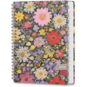 2026 Planner, Weekly and Monthly Calendar Agenda Book, Jan 2026 - Dec 2026, Hardcover Planning Academic Planner for Office School Supplies and Desk Accessories - A5 (6.3'' x 8.5'')