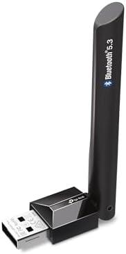 TP-Link USB Bluetooth Adapter for PC, Bluetooth 5.3 Long Range Receiver, Plug and Play, Adjustable Antenna, Supports Windows 11/10/8.1/7 for Desktop, Laptop, PS5/PS4/Xbox Controller (UB500 Plus)