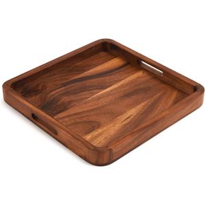 Kalmar Home 15" Square Serving Tray - Solid Bottom