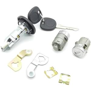 Onthris Ignition Switch Lock Cylinder & Pair Front Door Lock Cylinders for 2003-2006 Chevy Silverado Suburban GMC Sierra Yukon Cadillac Escalade,Replace OE# 7012945,707835,706592,598007