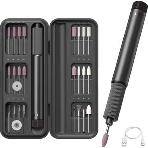 Electric Engraving Pen, USB Rechargable Engraving Pen with 24 Bits, Cordless Etching Engraving Tool, Portable DIY Rotary Engraver for Jewelry, Wood, Glass, Stone, Carving, Resin